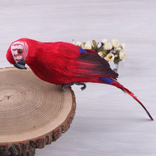 Load image into Gallery viewer, 25/35cm Handmade Simulation Parrot Creative Feather Lawn Figurine Ornament Animal Bird Garden Bird Prop Decoration